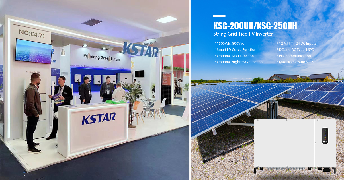 Inverter fotovoltaico KSTAR KSG-200UH e KSG-250UH