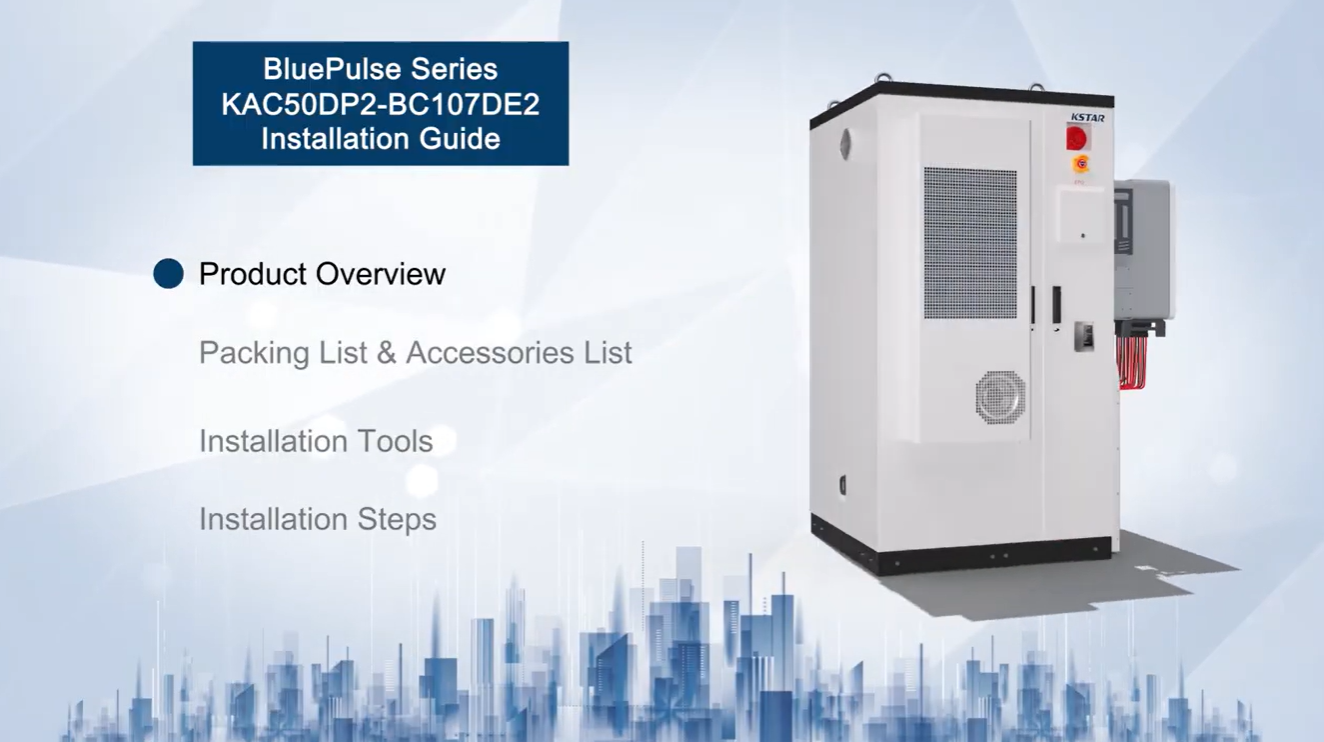 BluePulse Sistema di batterie con raffreddamento ad aria da 20-50 kW / BC70-107 kWh